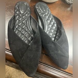 Birdies The Swan Black Pointed Toe Slip-On Mules- 8.5